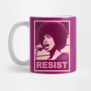 Angela Davis - Resist - in pinks Mug